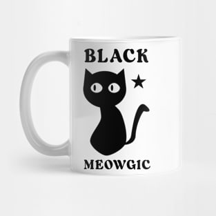Black Meowgic Mug
